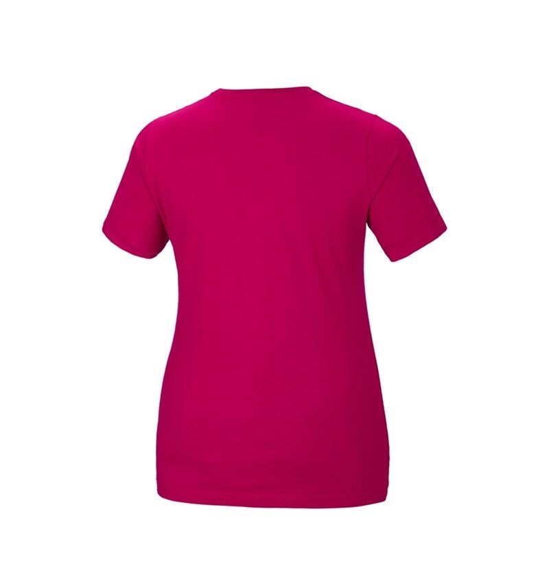 e.s. T-Shirt cotton stretch, Damen, plus fit