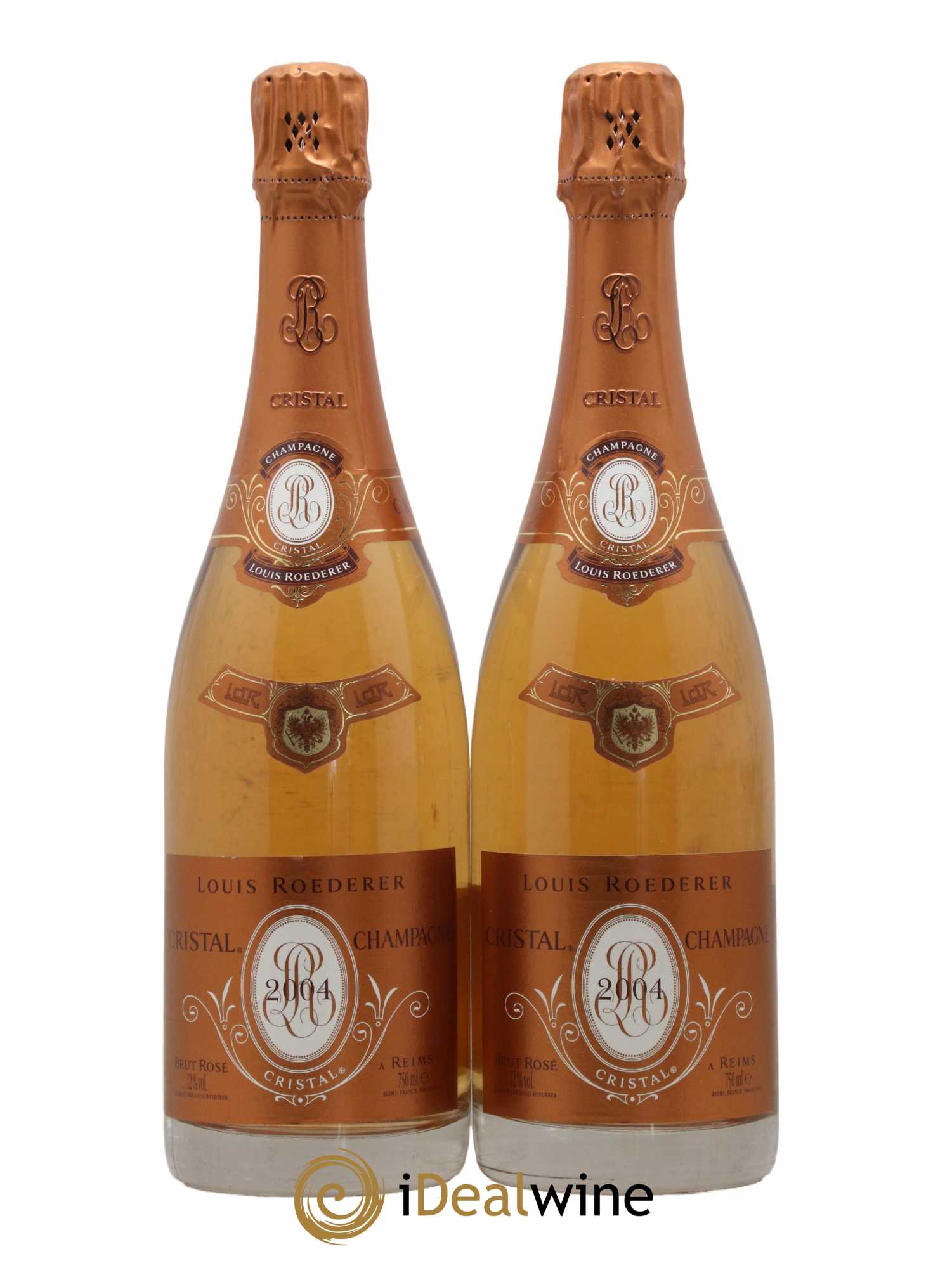 Cristal Louis Roederer  2004 - Lot de 2 Bouteilles