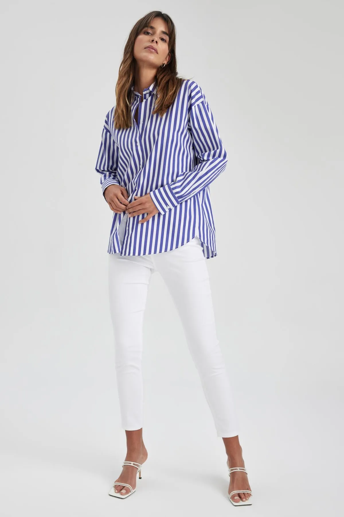 DeFacto  Rebeca Slim Fit Gabardine-Hose mit hoher Taille M0649az23sm