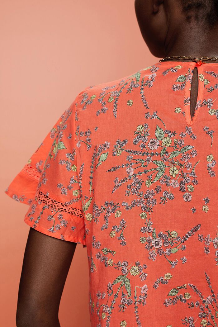 Bluse mit Print, 100% Baumwolle