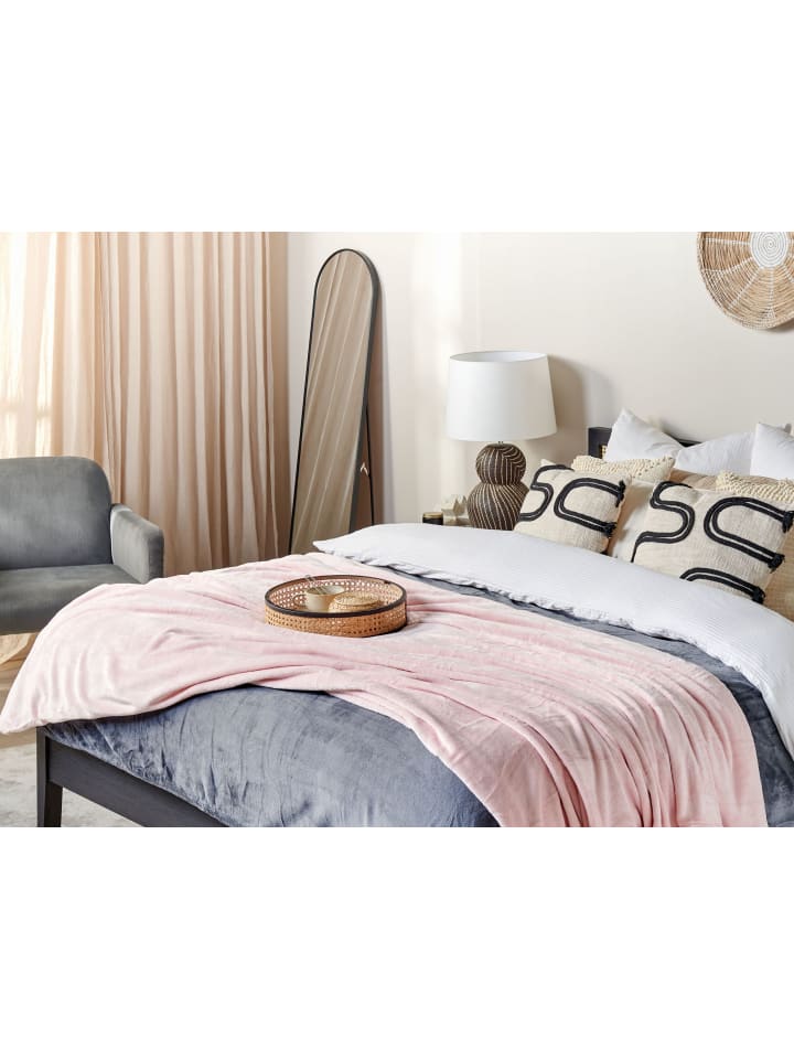 Beliani Kuscheldecke BAYBURT in Rosa - (W) 150 x (H) 1 x (L) 200 cm günstig kaufen onesize
