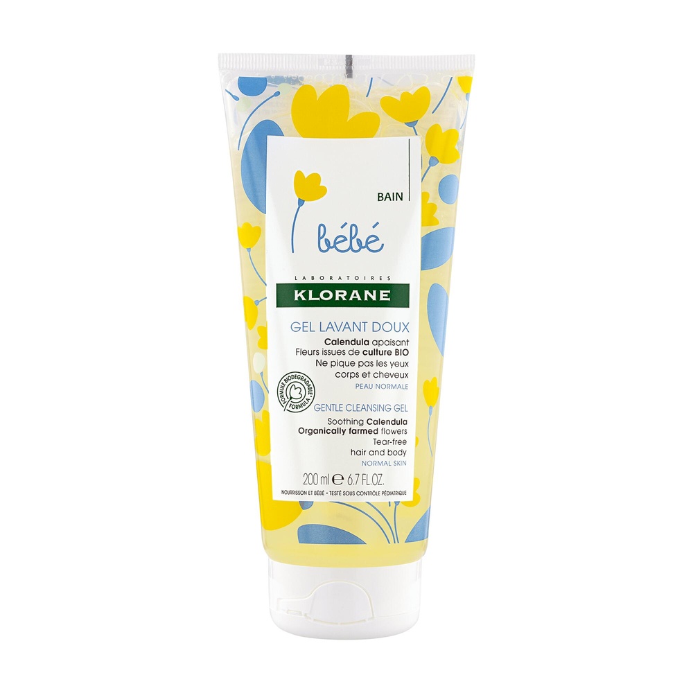 Klorane Bébé Gel lavant doux 200 ml Gel lavant