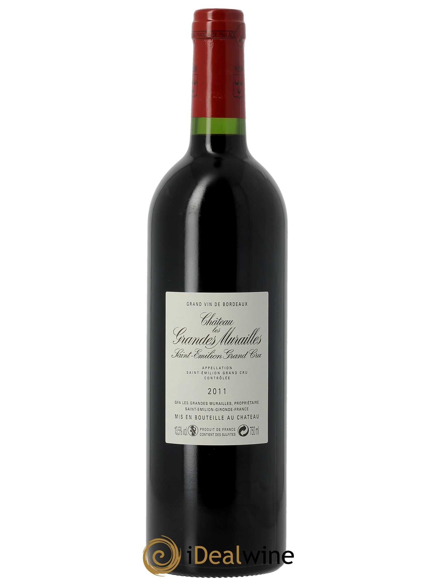 Château les Grandes Murailles Grand Cru Classé (CBO à partir de 6 bts) 2011 - Lot de 1 Bouteille