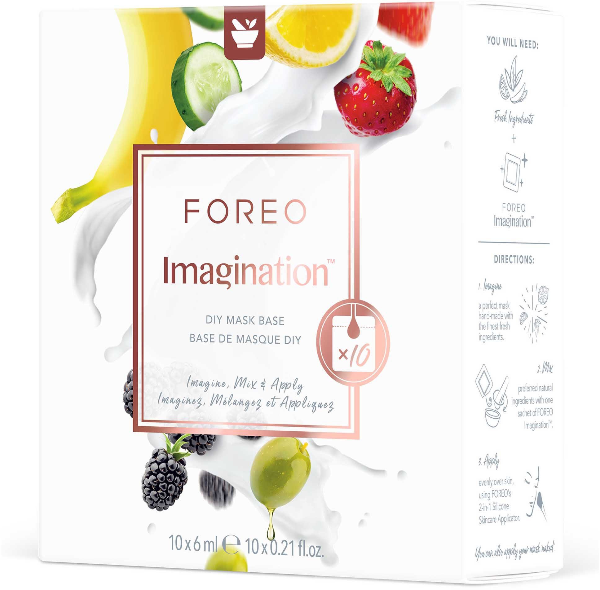 FOREO Gesichtsmaske Imagination DIY Mask Base Sachets, 10-tlg.