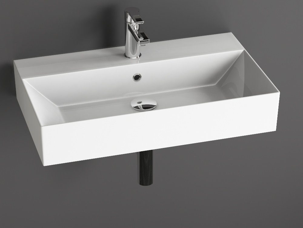 Aqua Bagno Aufsatzwaschbecken Aqua Bagno Keramik Aufsatzwaschtisch Waschtisch (Packung)