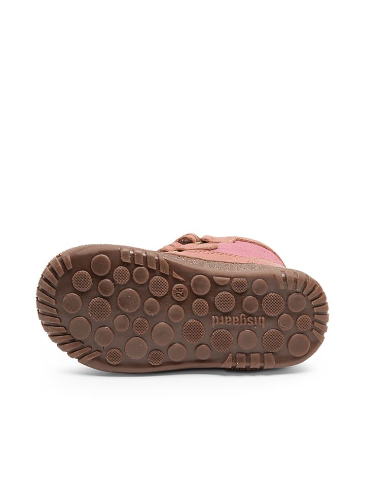 bisgaard Leder-Boots in Pink günstig kaufen