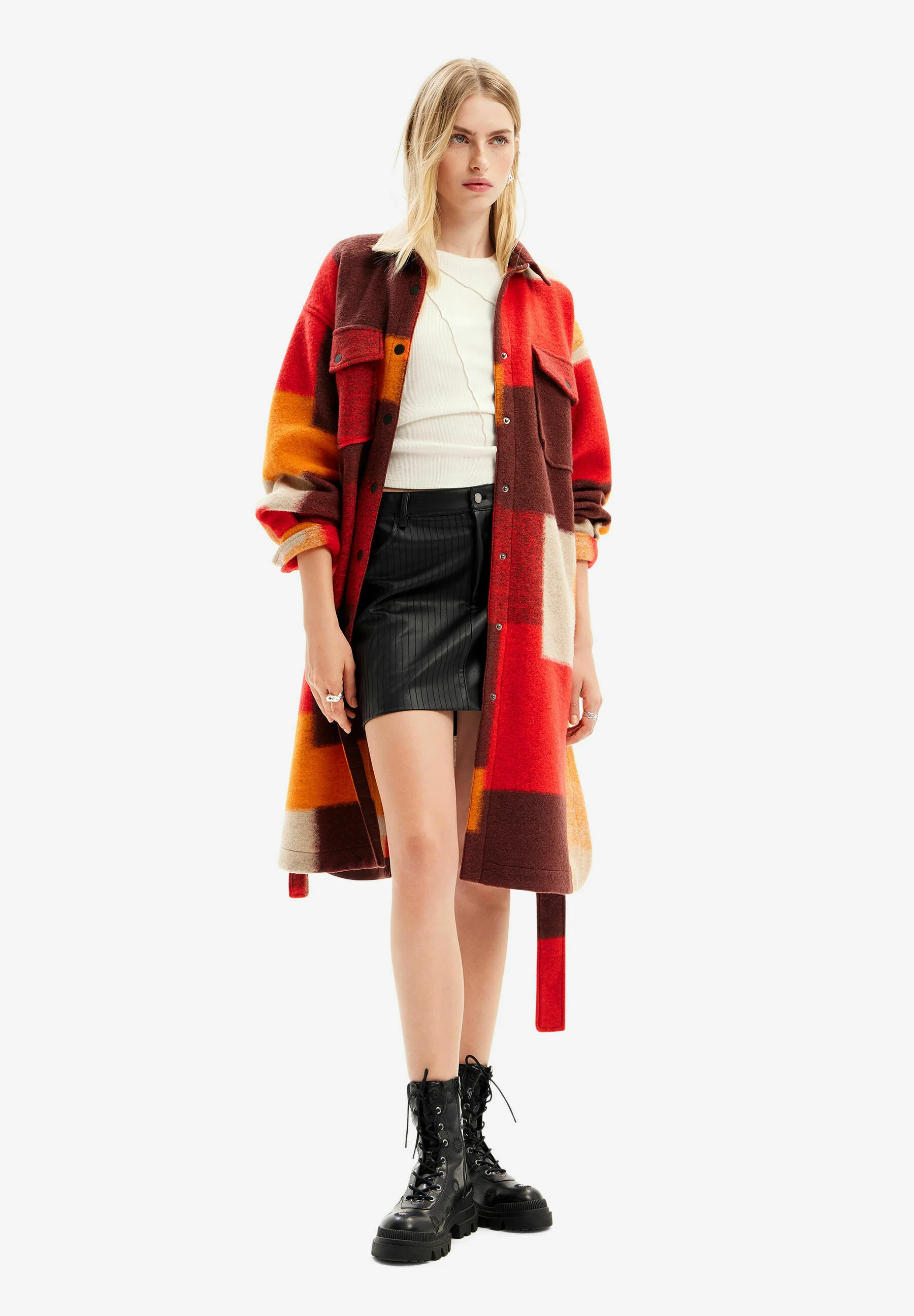Desigual CHECKED - Abrigo clásico