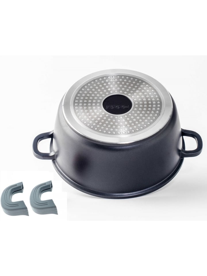 Cheffinger 8 tlg Kochtopf Set Topf Induktion Anti Haft 20-24-28-32cm in Schwarz günstig kaufen onesize