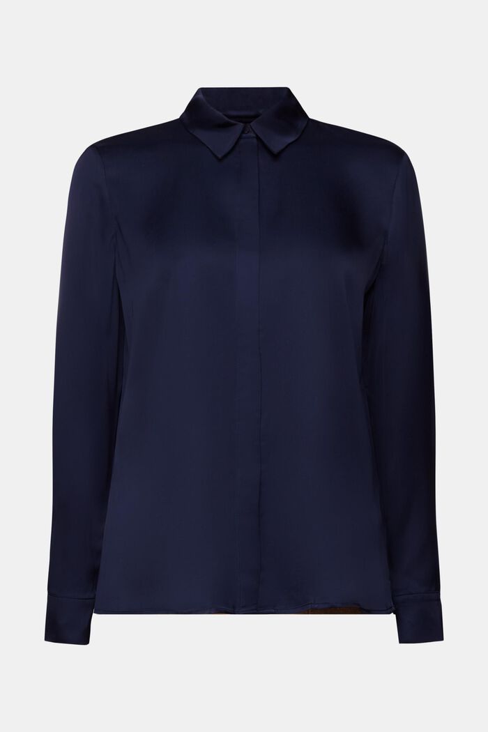 Bluse in Satinoptik