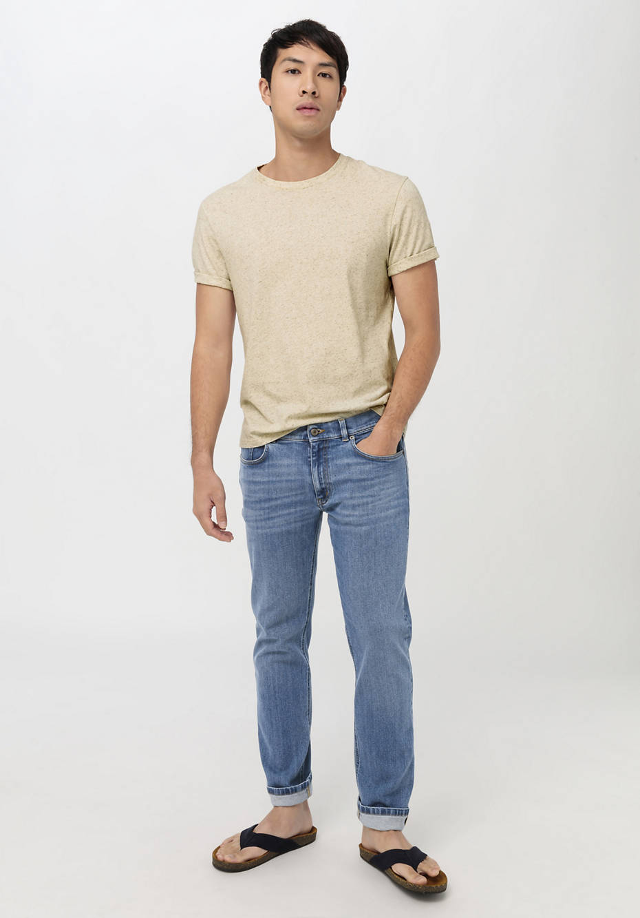 T-Shirt aus Bio-Baumwolle mit Hanf