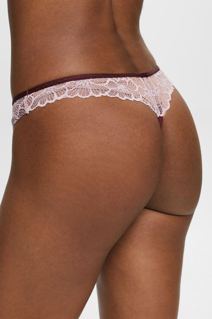 Hipster-String mit Spitze