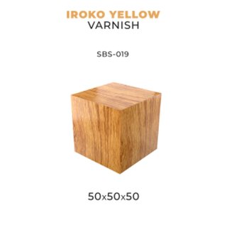 Scale75 - Iroko - Yellow Varnish (50 x 50 x 50)