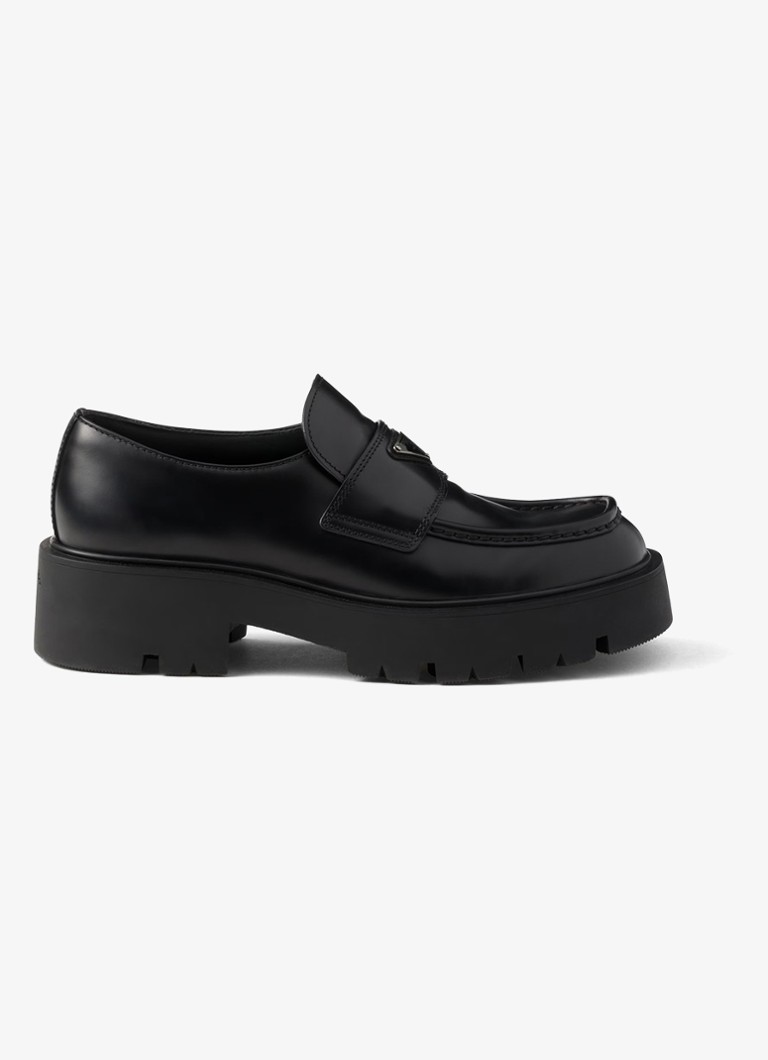 Mocasini din piele Prada