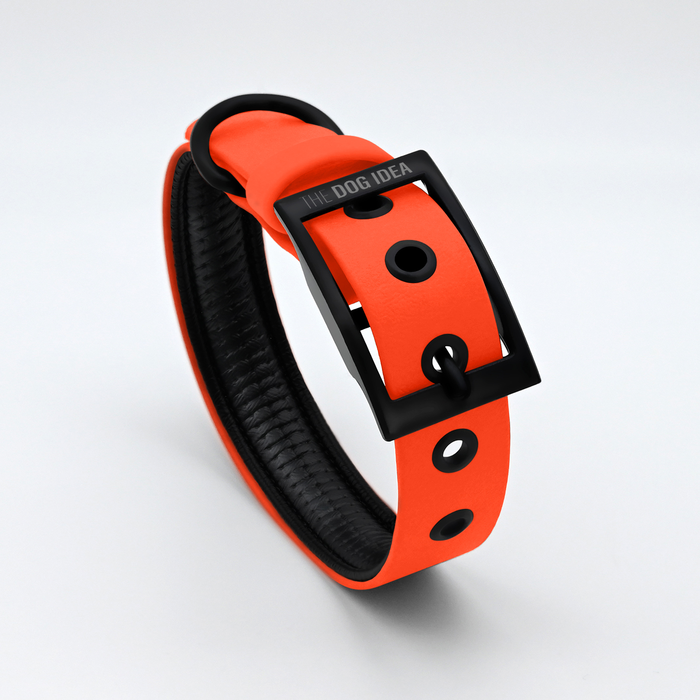 THE DOG IDEA Hundehalsbänder THE DOG IDEA Biothane Halsband Orange neon orange S