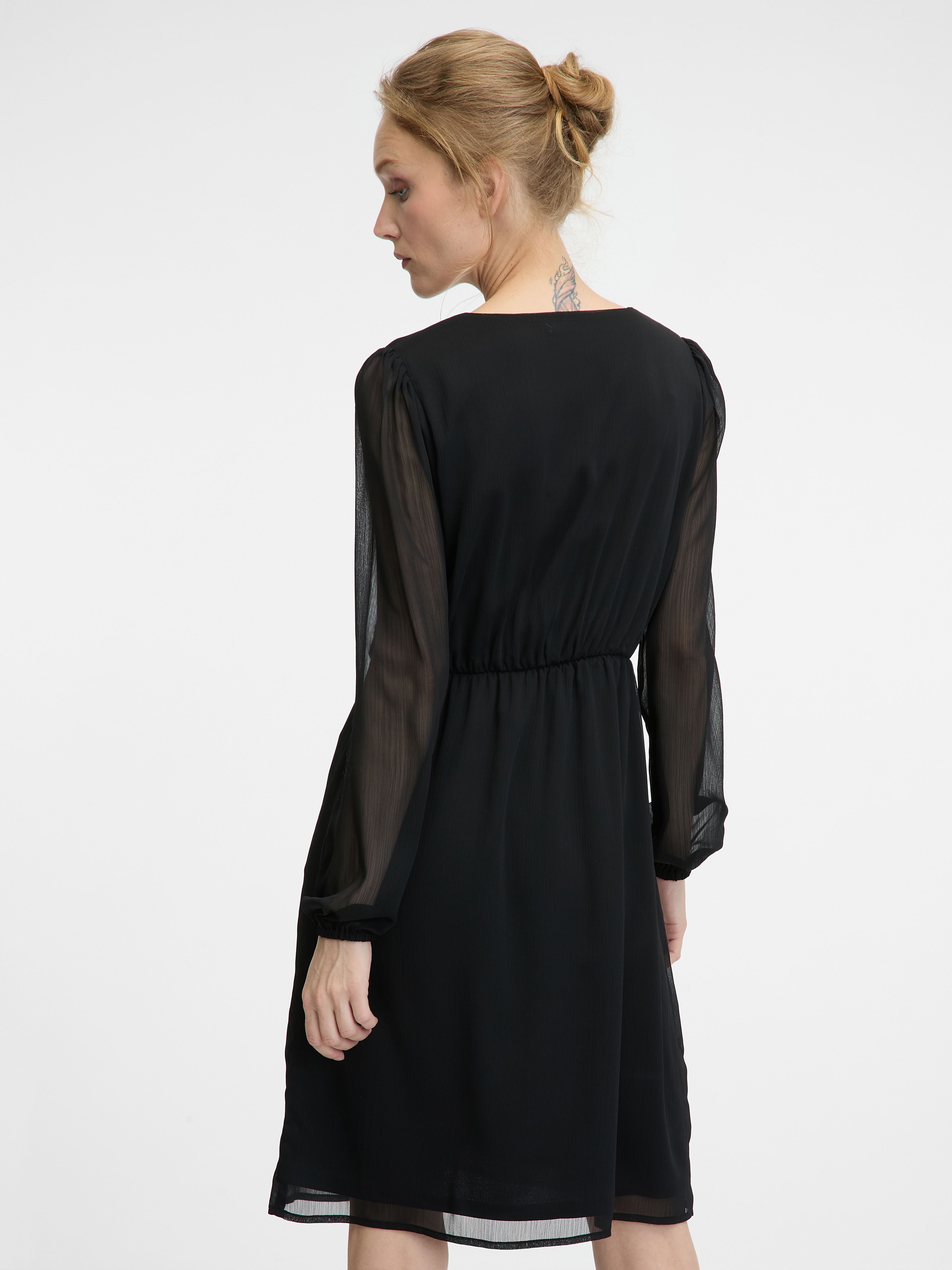 Schwarzes knielanges Damenkleid ORSAY