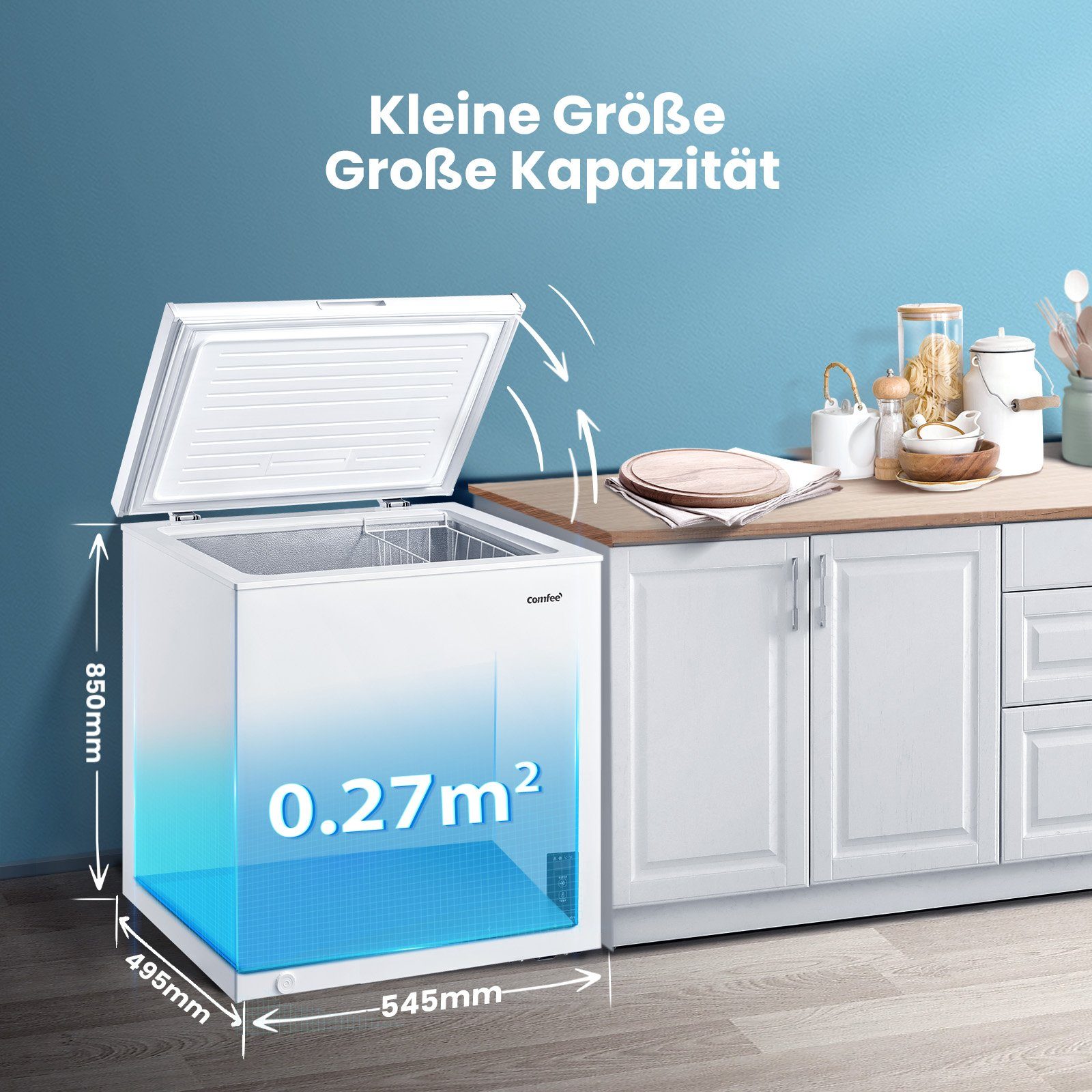 comfee Gefriertruhe RCC100WH2(E), 54.5 cm breit, 99 l