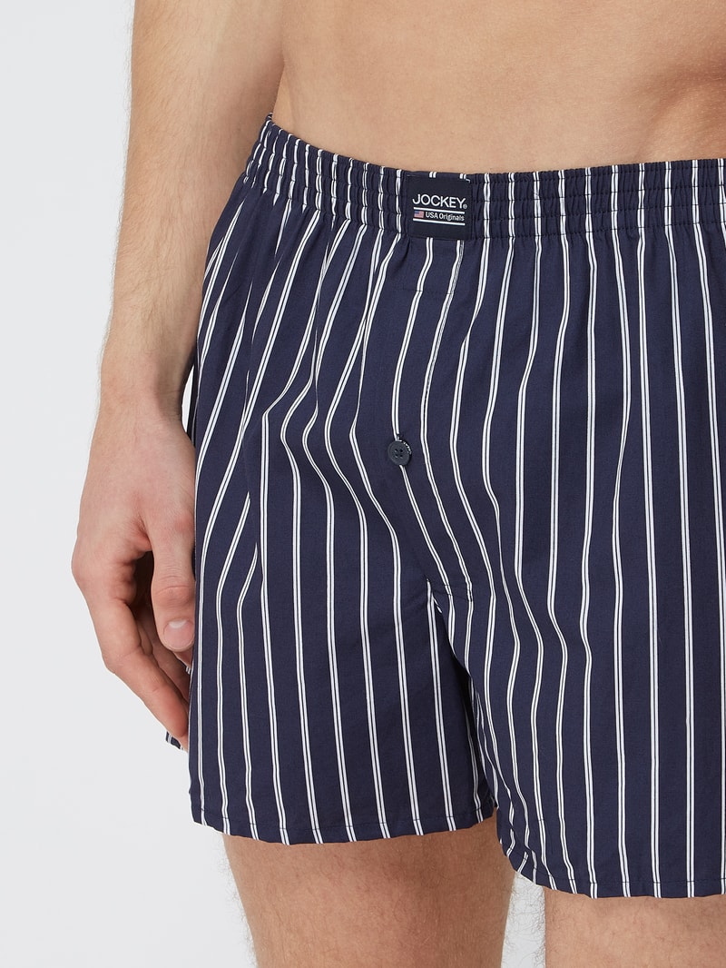 Boxershorts aus Baumwolle im 2er-Pack in marineblau