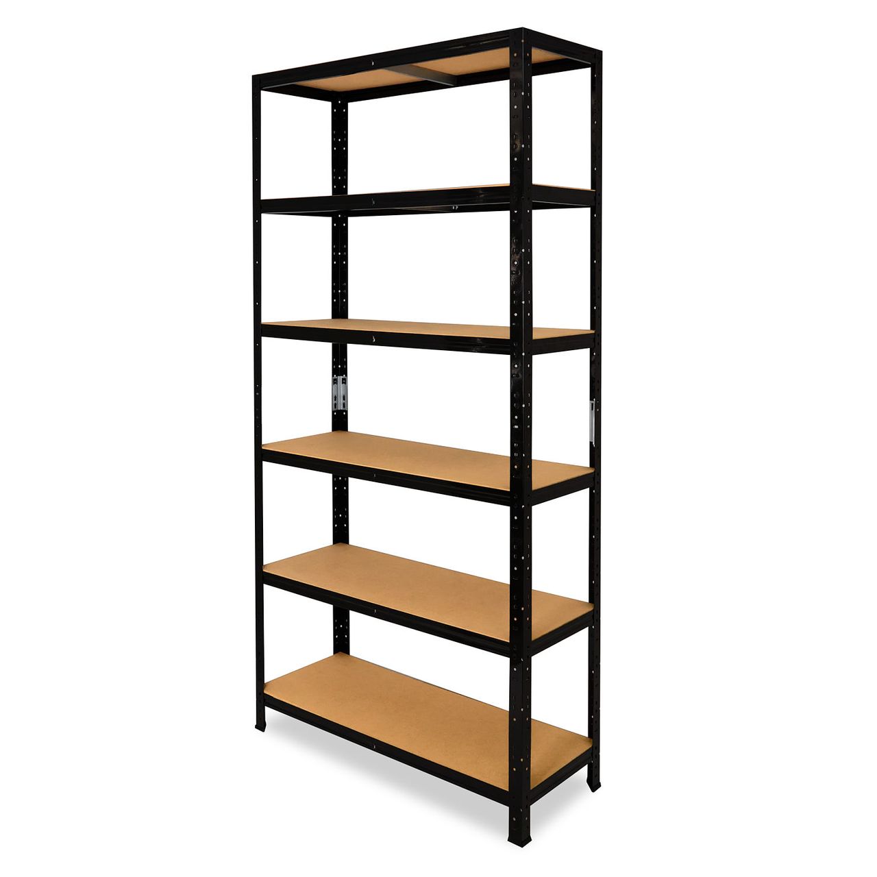 Shelfplaza BLACK 230x120x45cm Schwerlastregal in schwarz mit 6 Böden