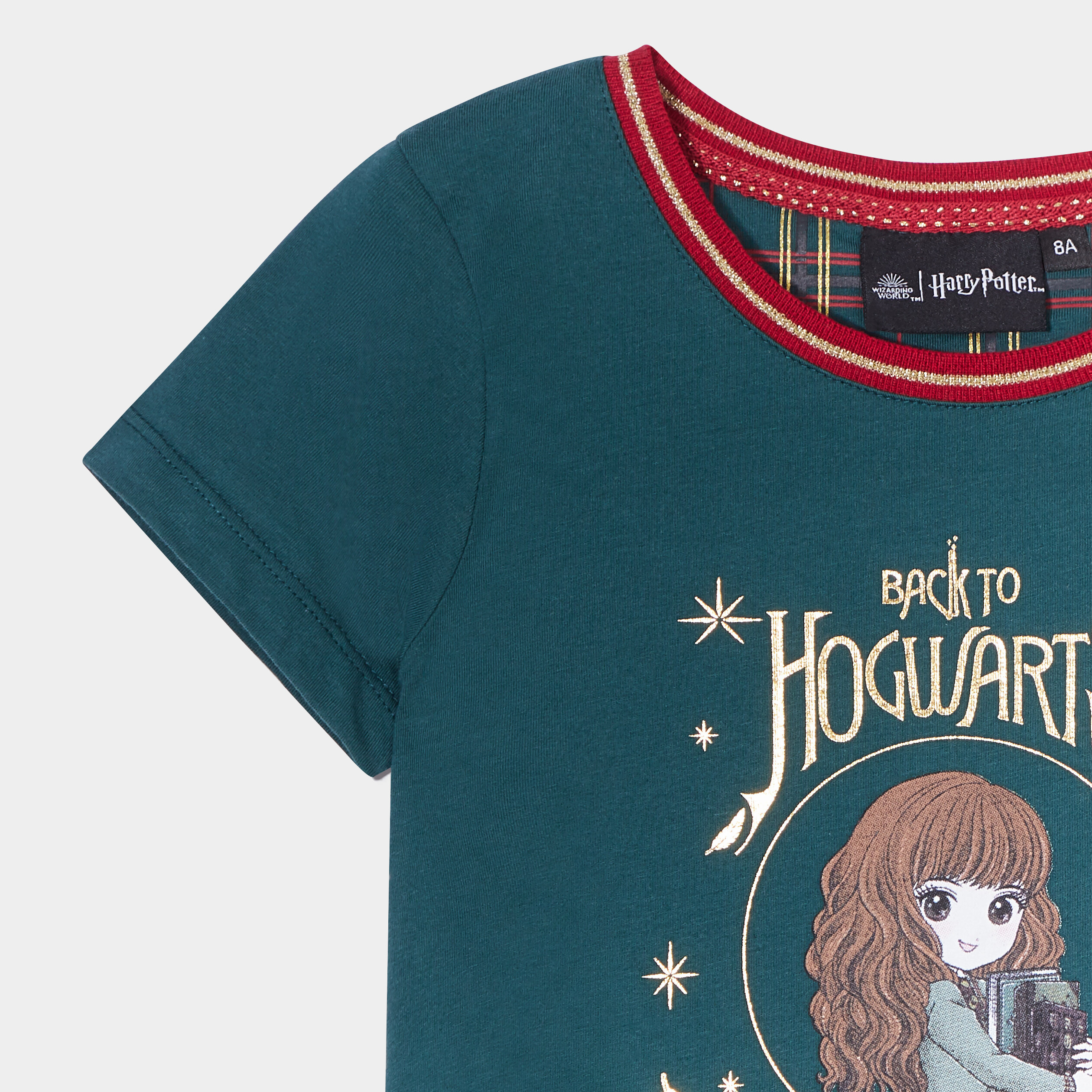 T-shirt col rond Harry Potter Hermione vert fille | La Halle