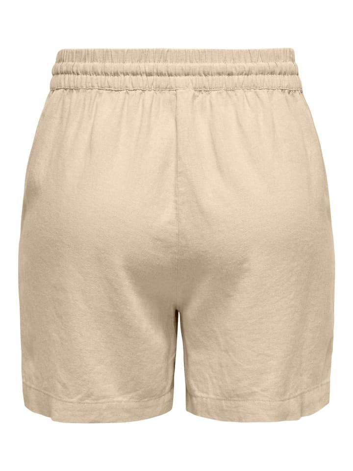 JACQUELINE de YONG Shorts Hohe Taille loose Fit Elastische Taille Kordelzug in Braun-4 günstig kaufen XS