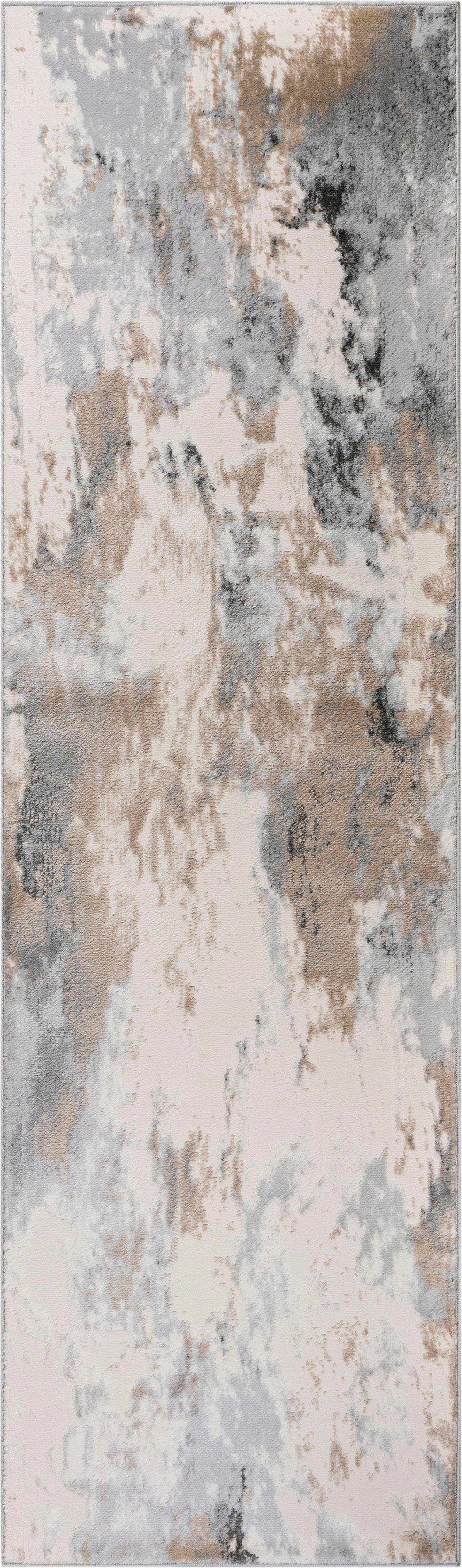 Läufer Hamar, Home affaire, rechteckig, Höhe: 8 mm, weiche Haptik, Marmor-Optik