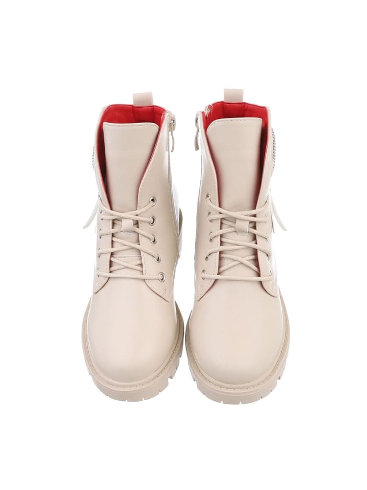 Ital-Design Stiefelette in Beige günstig kaufen