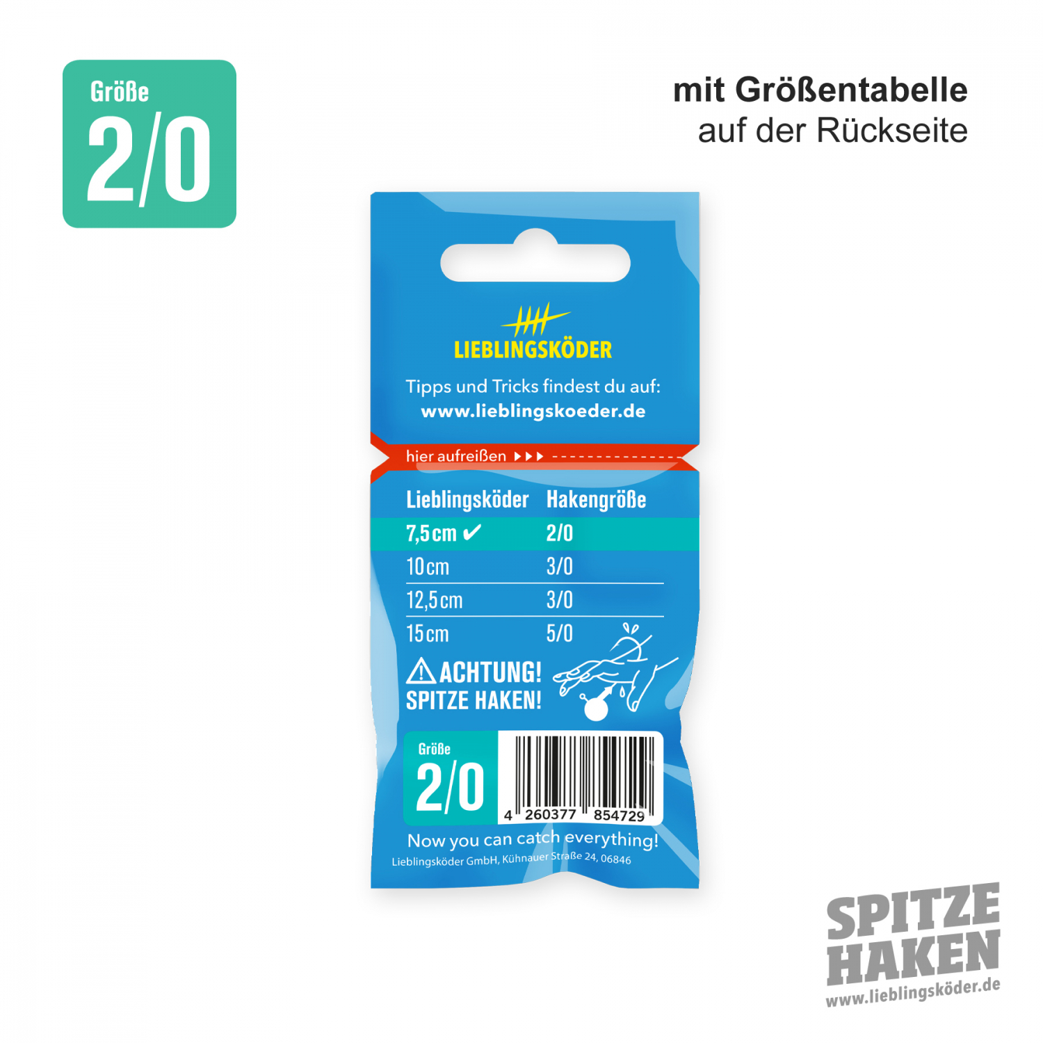 Lieblingsköder Angelhaken Spitze (2/0)