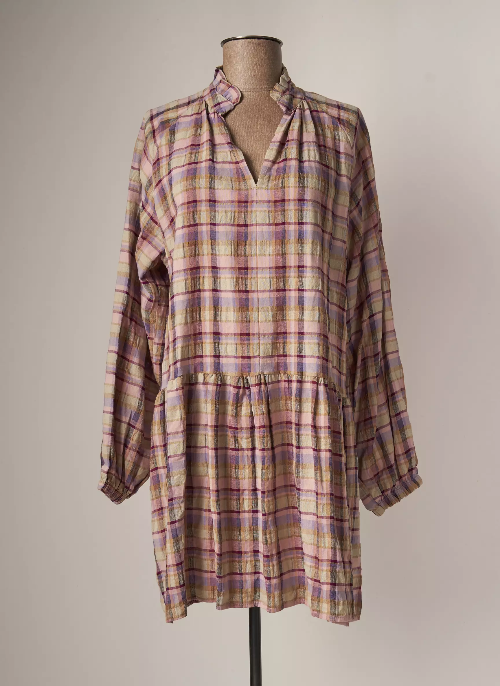 Biscote Robes Mi Longues Femme couleur violet