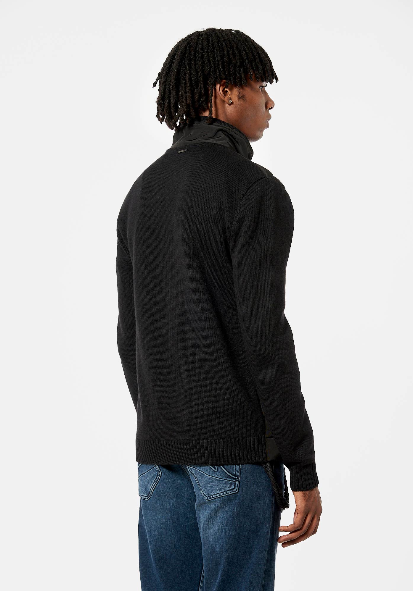 ADAM   Gilet noir zippé Homme