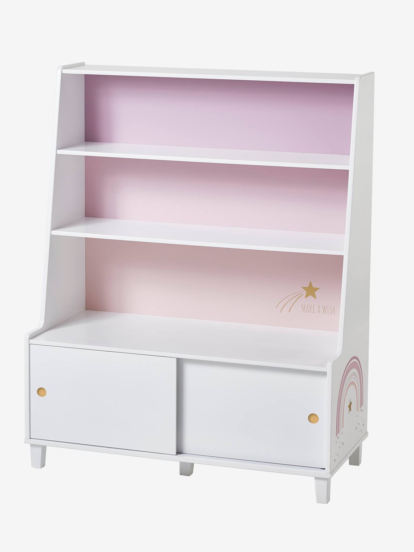 Vertbaudet Kinder Bücherregal MAKE A WISH - weiß