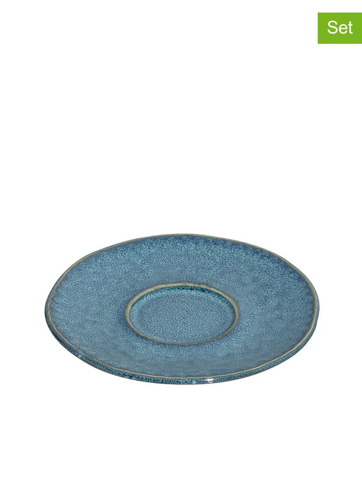 LEONARDO 4er-Set: Untertassen in Blau - Ø 11 cm günstig kaufen onesize