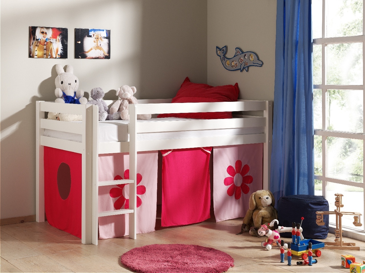 VIPACK Spielbett Pino mit Textilset 