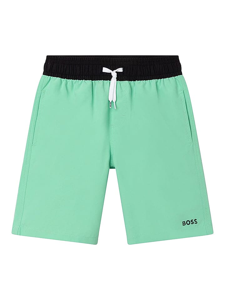 Hugo Boss Kids Badeshorts in Grün günstig kaufen 152
