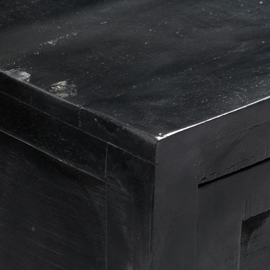 vidaXL Anrichte Sideboard Schwarz 147 x 40 x 80 cm Massivholz Mango