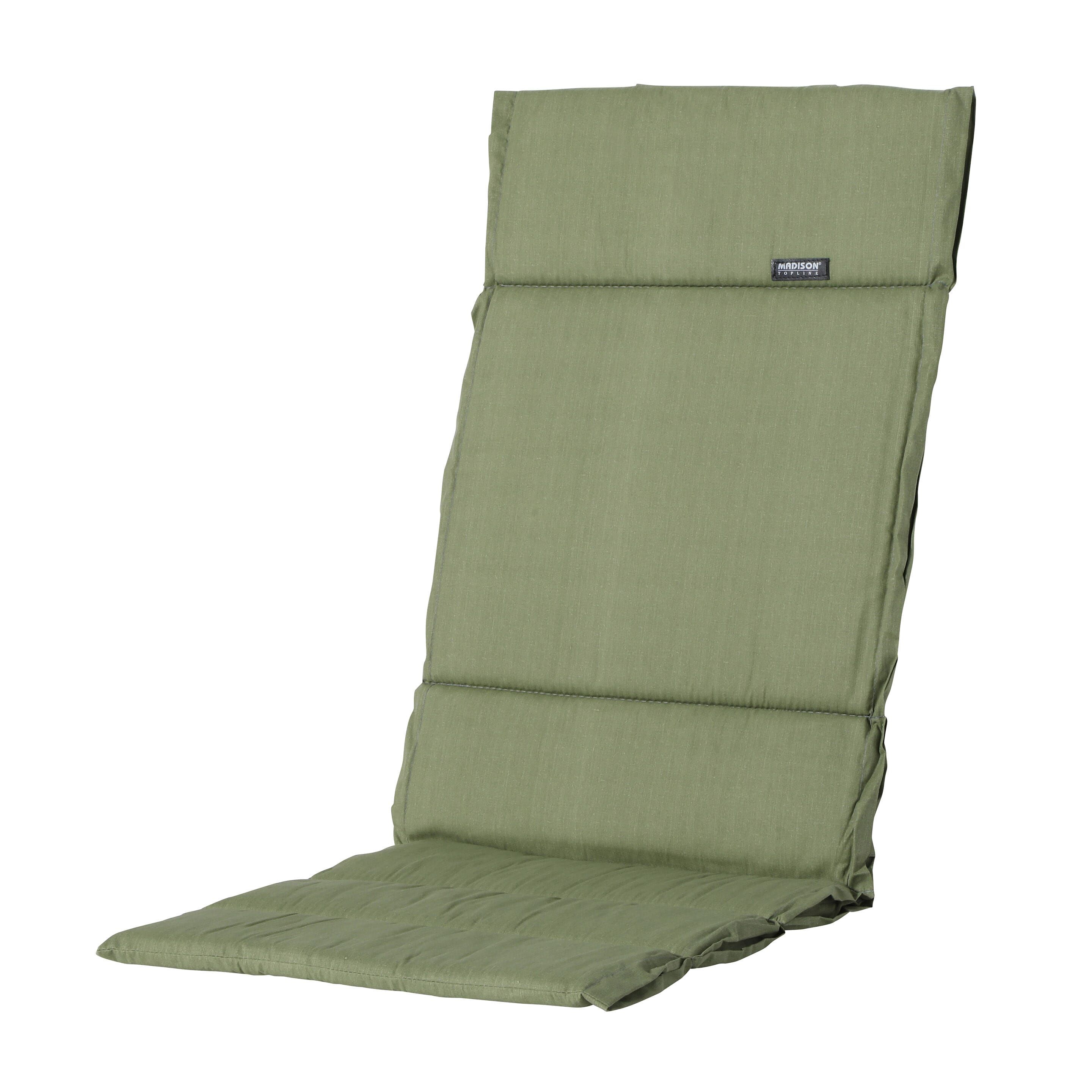 Madison Basic Green 125x50 Gartenkissen Faserkissen mit hoher Rückenlehne