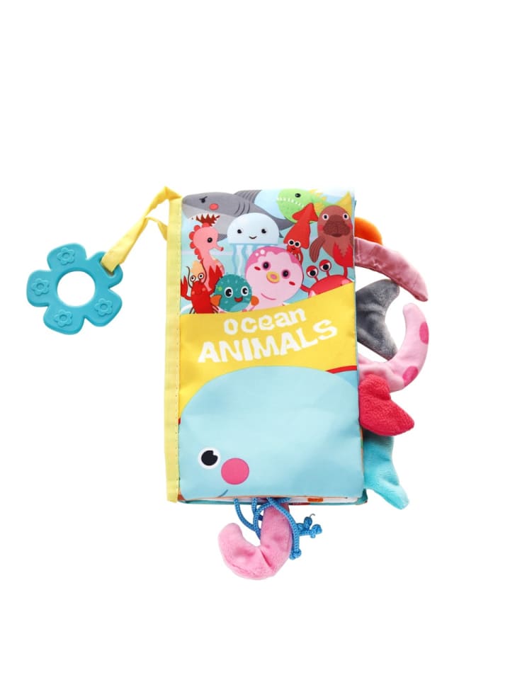 Kikkaboo Baby Stoffbuch Beißring in blau günstig kaufen onesize