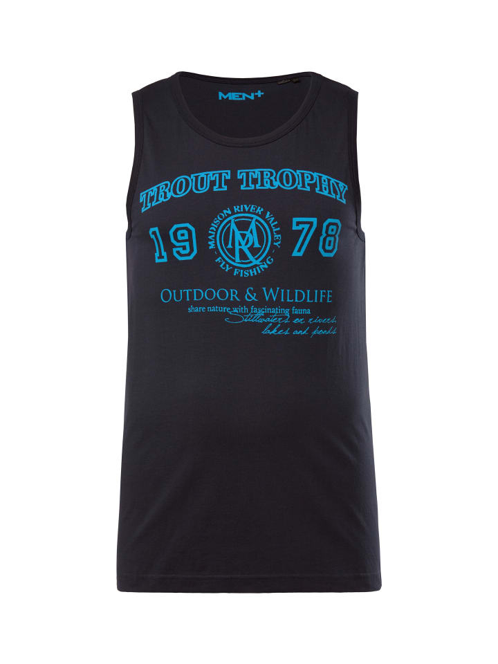 Men Plus Tank Top in navy blau günstig kaufen