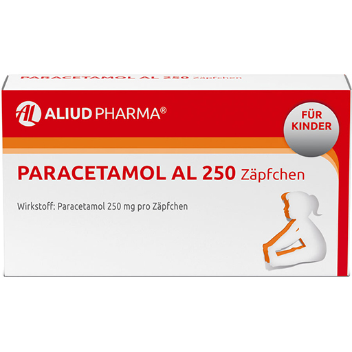 PARACETAMOL AL 250 Kleinkindersuppositorien  10 St  Kleinkdr. Suppositorien