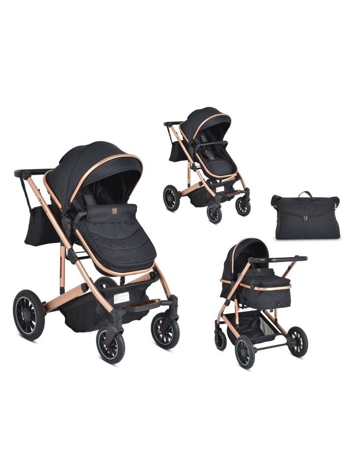 Moni Kombikinderwagen 2 in 1 Thira in schwarz günstig kaufen onesize