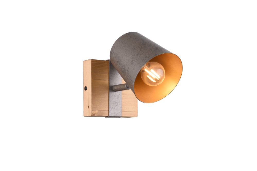 Spot Bell Holz-nickel matt