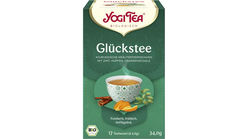 YOGI TEA Bio Kräuterteemischung Glückstee 30.6 g
