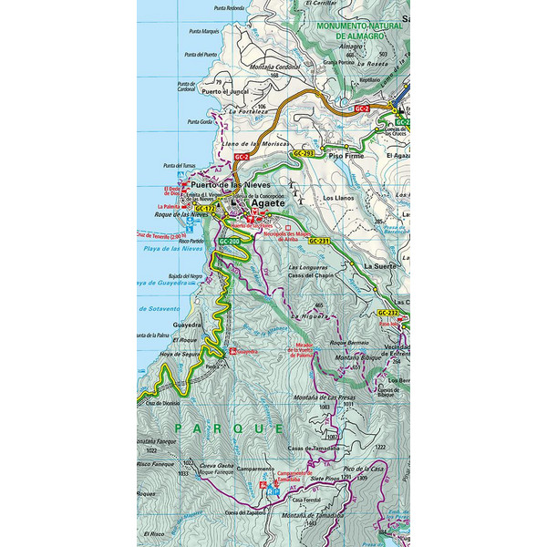KuF Outdoorkarte Gran Canaria 1 : 50 000 - Wanderkarte