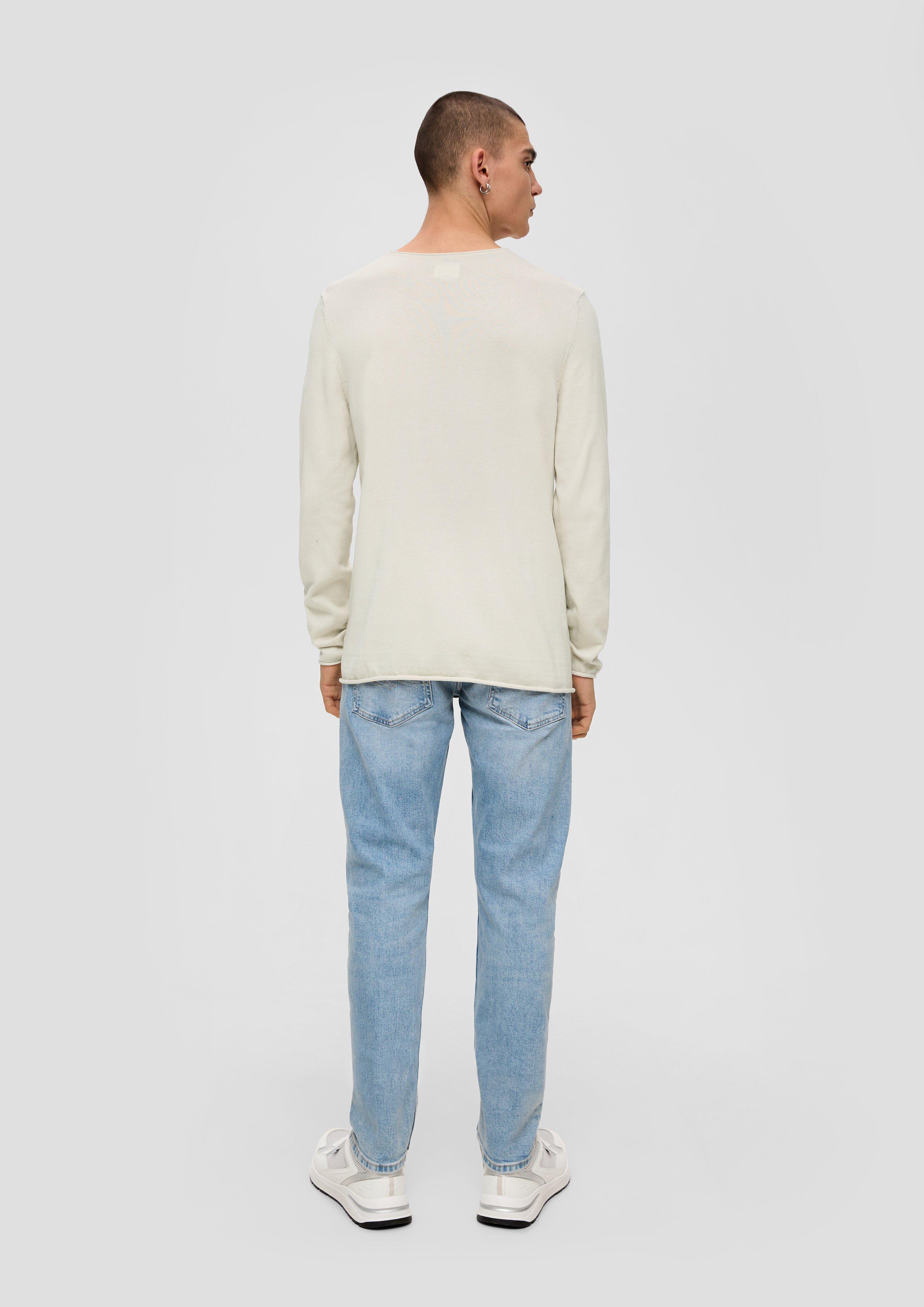 Leichter Strickpullover mit Rollsaum  2138635-0330