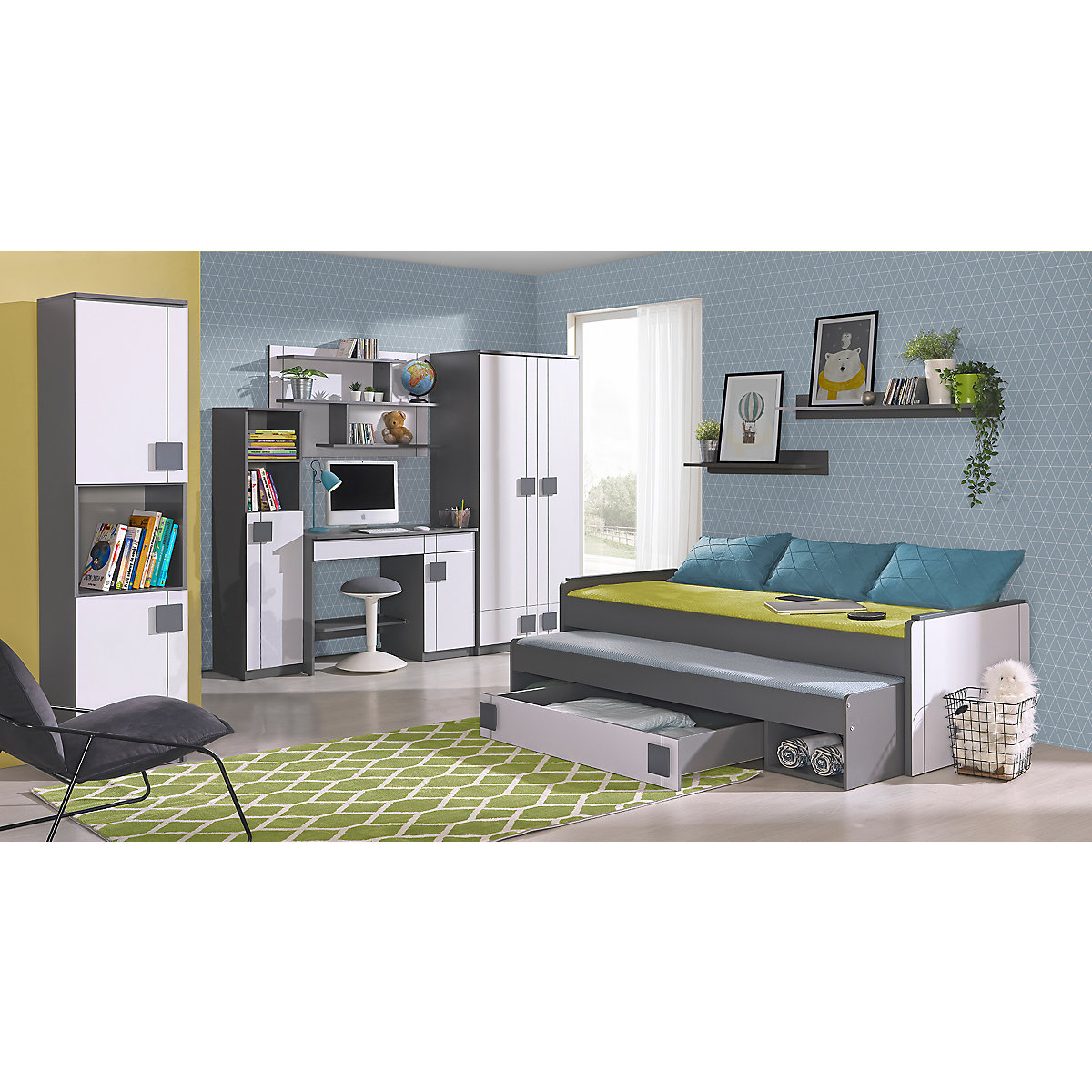 Jugendzimmer Set Gumi  8 teilig