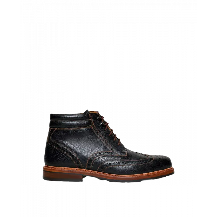 Heinrich Dinkelacker - Stiefel BUDA FULL-BROGUE AZ Kalbsleder - schwarz