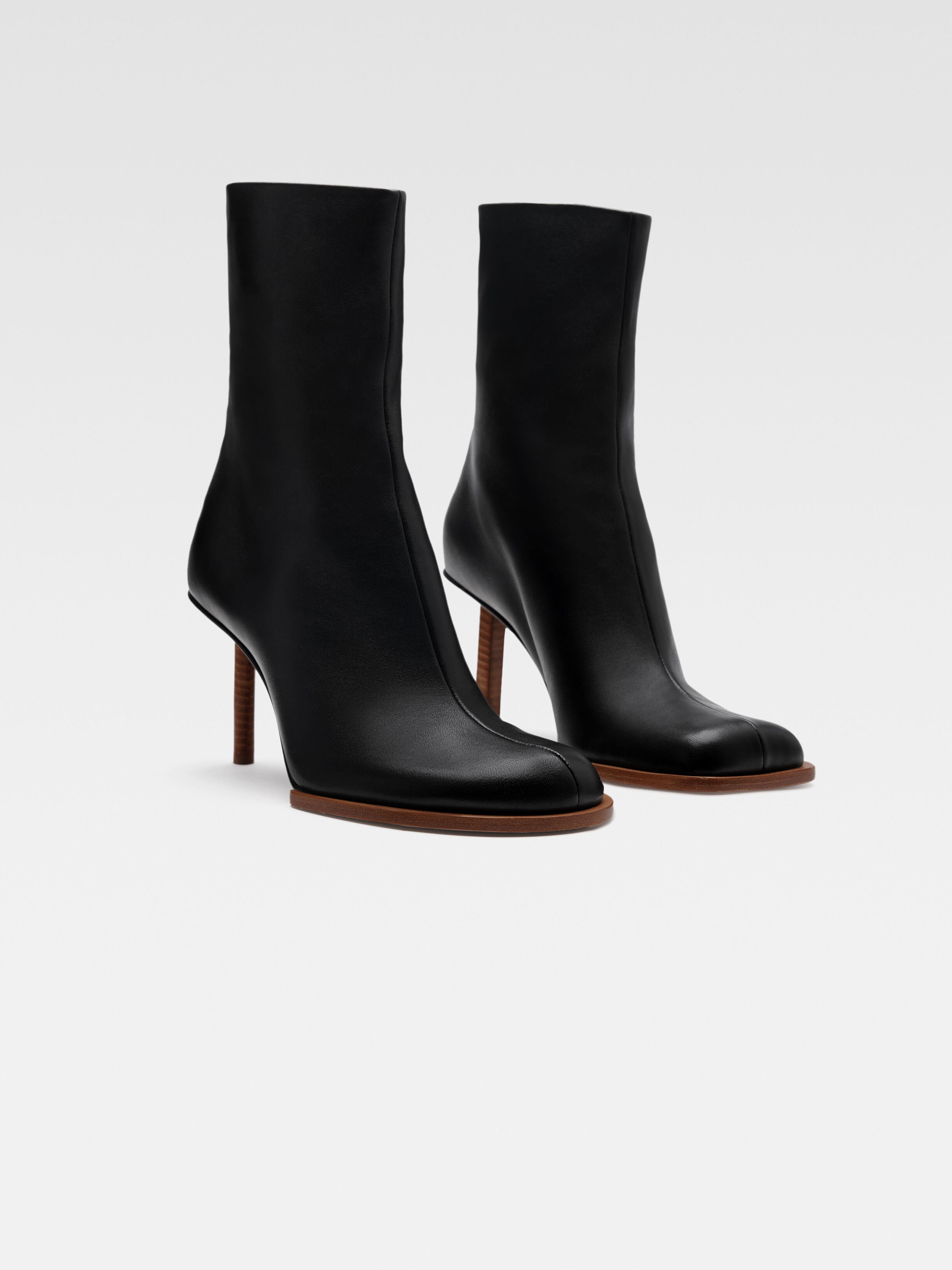 Les bottines rond carré