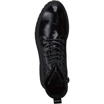 Tom Tailor Schnür Boots in schwarz