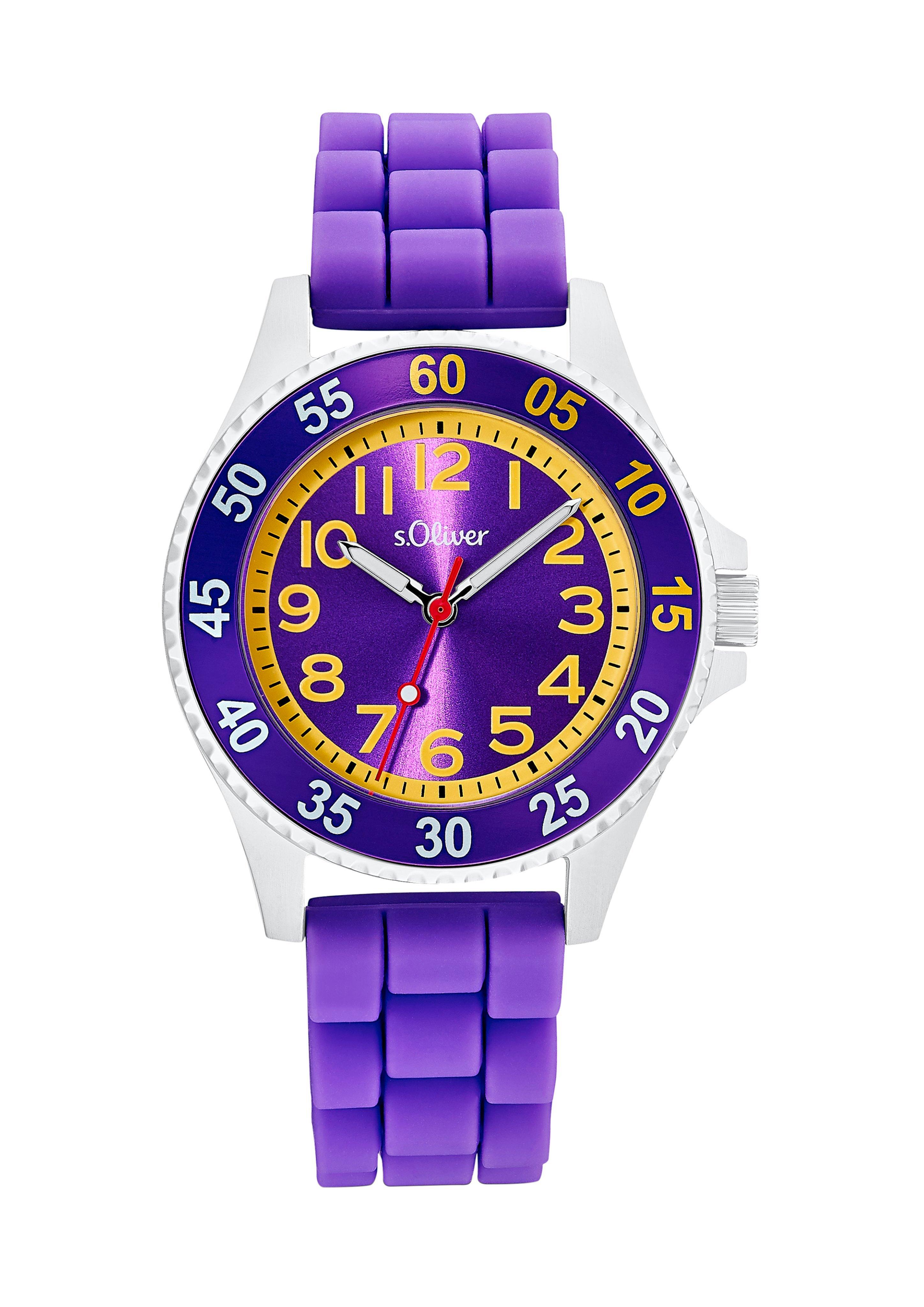 Edelstahluhr mit Silikonband  6006342-48B0
