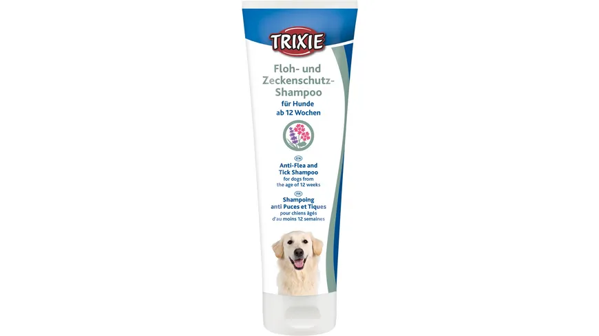 Trixie Shampoo Floh- und Zeckenschutz** 250 ml Hunde Hygiene Ungezieferbekämpfung 250 ml