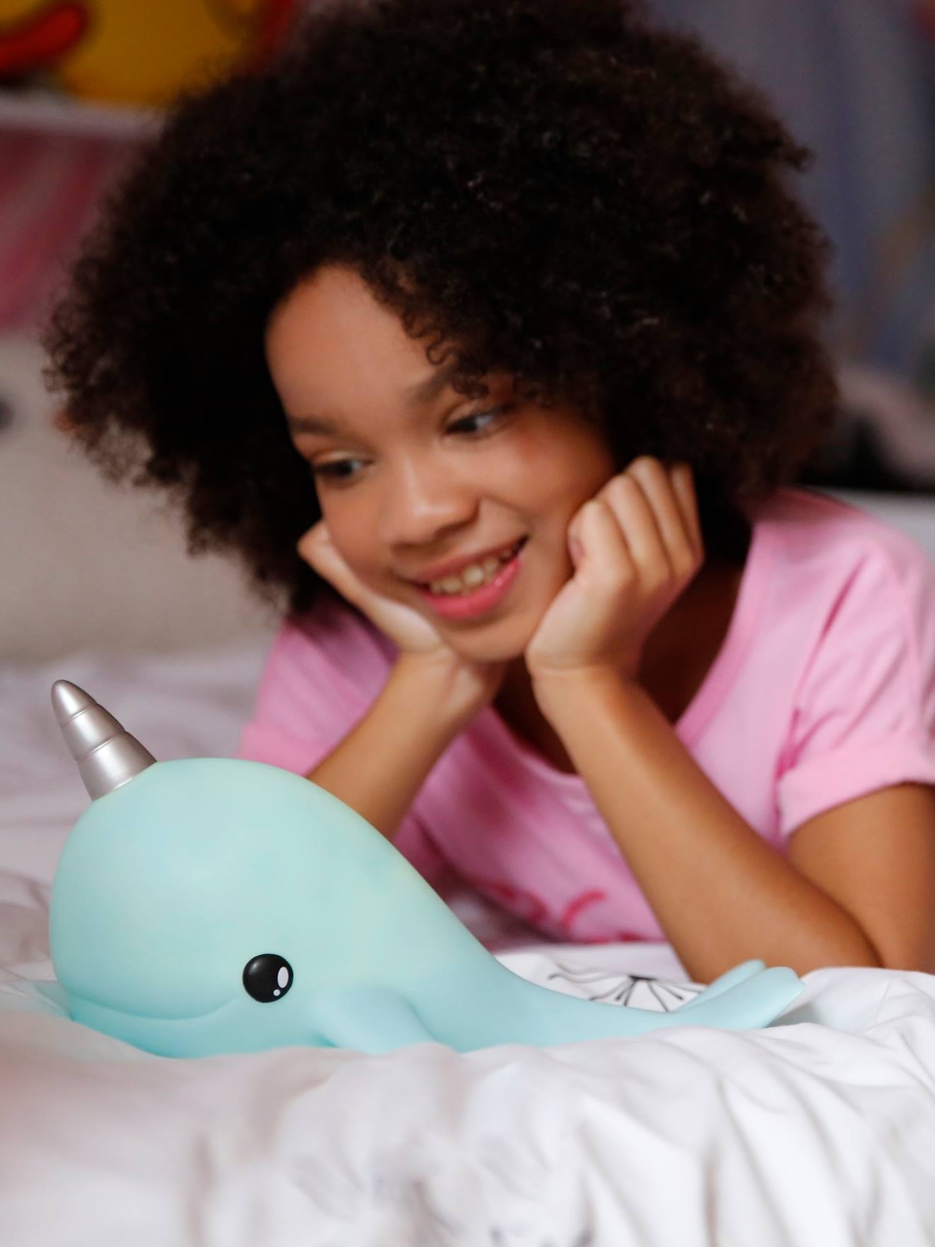 Kinderzimmer Wal-Nachtlicht MOBY DHINK - blau